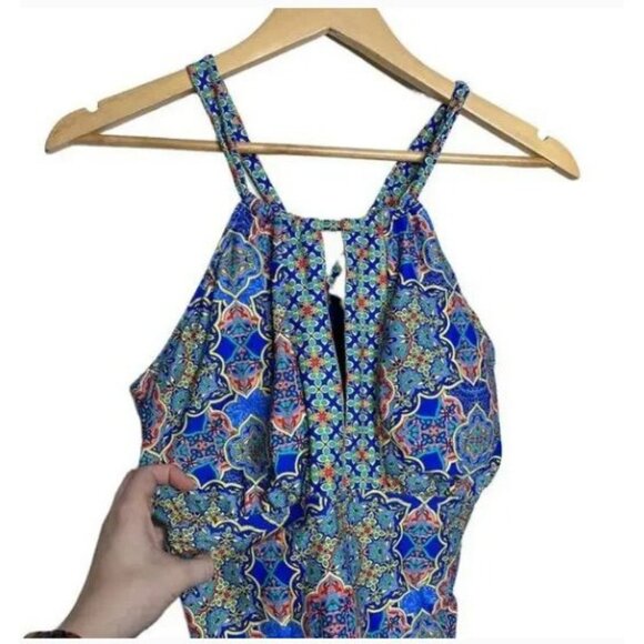 Sunsets Womens Halter Swim Top DD Cup Multicolor Nylon/Spandex - Picture 3 of 7